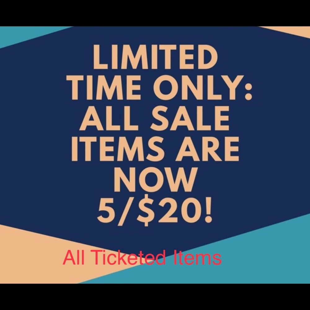 Limited time only 5 items for $20